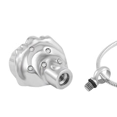 Cupcake Shaped Cremation Urn Necklace
