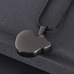 Curled Up Cat Cremation Urn Necklace