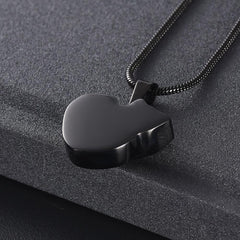 Curled Up Cat Cremation Urn Necklace