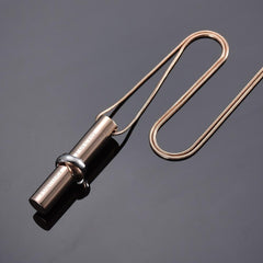 Cylinder Cremation Urn Necklace With Infinity Band Engraved "Together Forever In Loving Memory"