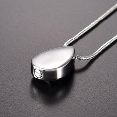 Dove Peace Teardrop Cremation Urn Necklace