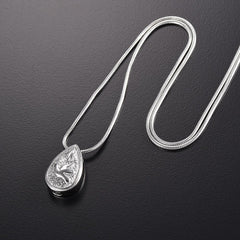 Dove Peace Teardrop Cremation Urn Necklace