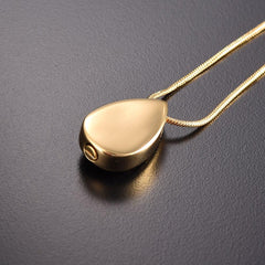 Dove Peace Teardrop Cremation Urn Necklace