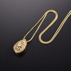 Dove Peace Teardrop Cremation Urn Necklace
