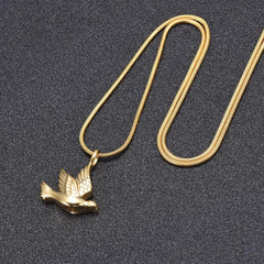 Dove Shaped Cremation Urn Necklace