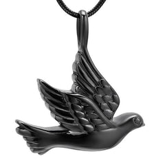 Dove Shaped Cremation Urn Necklace