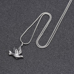 Dove Shaped Cremation Urn Necklace