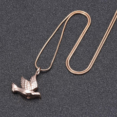 Dove Shaped Cremation Urn Necklace