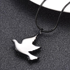 Dove Shaped Cremation Urn Necklace