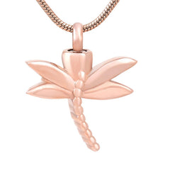 Dragonfly Cremation Urn Necklace