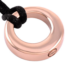 Eternal Circle Cremation Urn Necklace