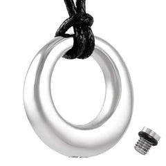Eternal Circle Cremation Urn Necklace