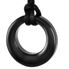 Eternal Circle Cremation Urn Necklace
