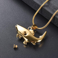 Fish Shaped Cremation Urn Necklace