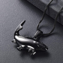 Fish Shaped Cremation Urn Necklace