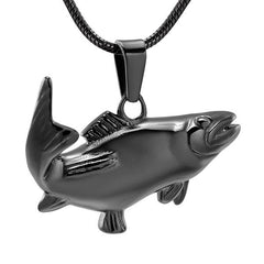 Fish Shaped Cremation Urn Necklace