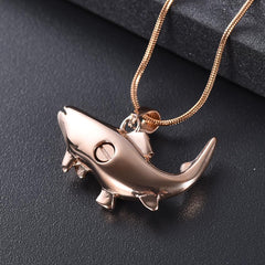 Fish Shaped Cremation Urn Necklace