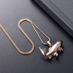 Fish Shaped Cremation Urn Necklace