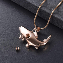 Fish Shaped Cremation Urn Necklace