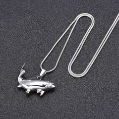 Fish Shaped Cremation Urn Necklace