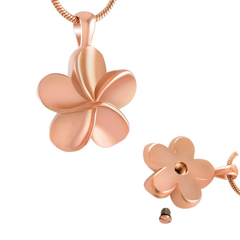 Flower Cremation Urn Necklace