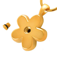 Flower Cremation Urn Necklace