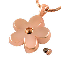 Flower Cremation Urn Necklace