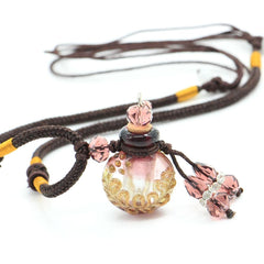 Glass Flask Shaped Cremation Urn Necklace