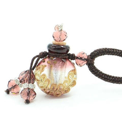 Glass Flask Shaped Cremation Urn Necklace