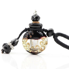 Glass Flask Shaped Cremation Urn Necklace