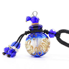 Glass Flask Shaped Cremation Urn Necklace