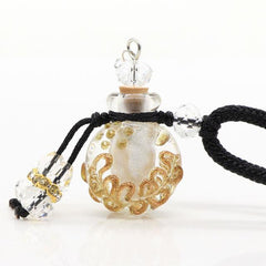 Glass Flask Shaped Cremation Urn Necklace