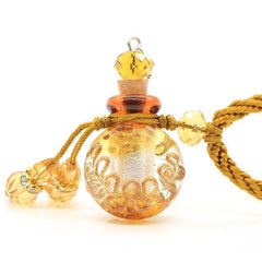 Glass Flask Shaped Cremation Urn Necklace