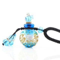 Glass Flask Shaped Cremation Urn Necklace