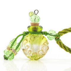 Glass Flask Shaped Cremation Urn Necklace