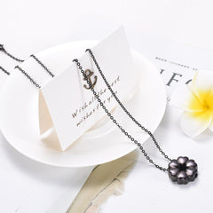 Heart Flower Cremation Urn Necklace