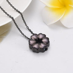Heart Flower Cremation Urn Necklace