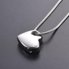 Heart Shaped Cremation Urn Necklace
