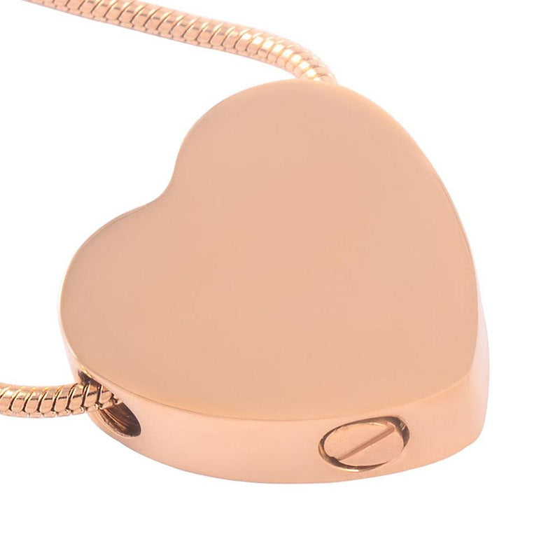 Heart Shaped Cremation Urn Necklace