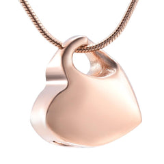 Heart Shaped Cremation Urn Necklace
