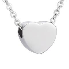 Heart Shaped Cremation Urn Necklace
