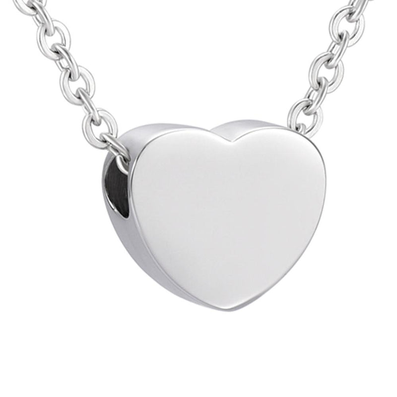 Heart Shaped Cremation Urn Necklace