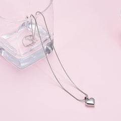 Small Heart Shaped Cremation Urn Necklace