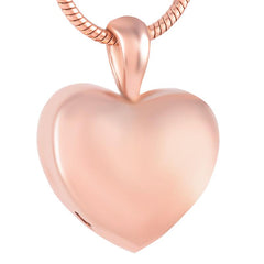 Heart Shaped Cremation Urn Necklace