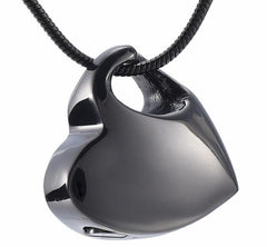 Heart Shaped Cremation Urn Necklace
