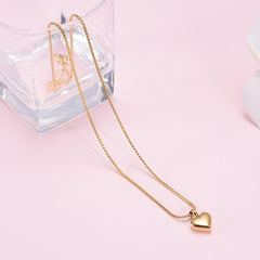 Small Heart Shaped Cremation Urn Necklace