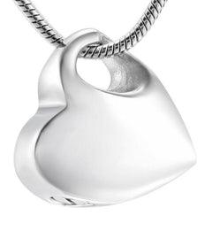 Heart Shaped Cremation Urn Necklace