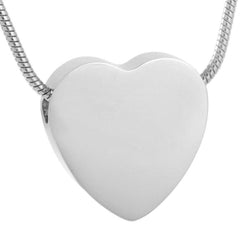 Heart Shaped Cremation Urn Necklace