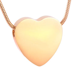 Heart Shaped Cremation Urn Necklace