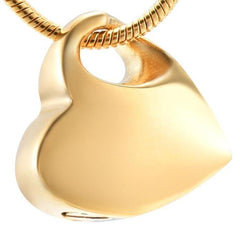 Heart Shaped Cremation Urn Necklace